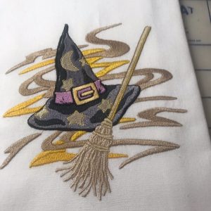 hat and broom